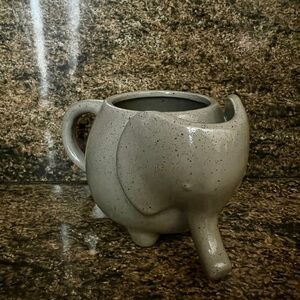 Gray Elephant Ceramic Mug